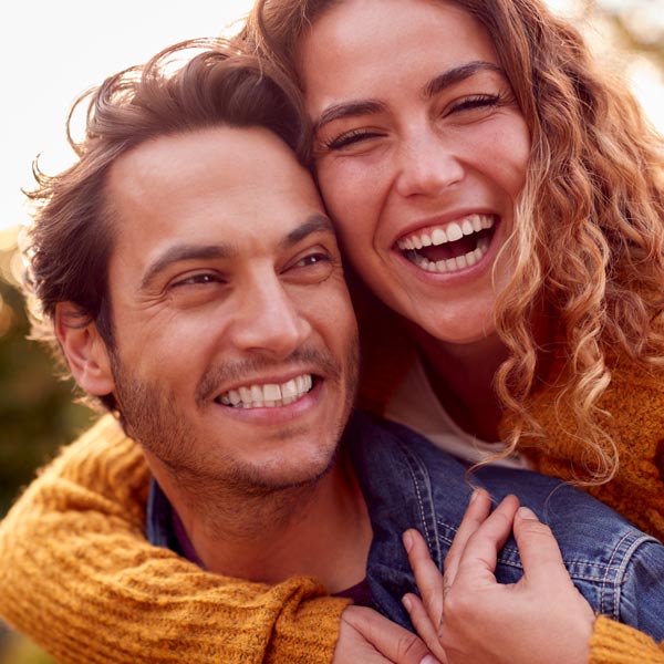 smiling couple